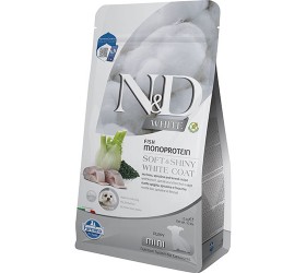 N & D WHITE PUPPY MINI SEA BASS & SPIRULINA & FENEL N & D WHITE PUPPY MINI SEA BASS & SPIRULINA & FENEL