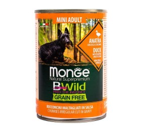Monge BWILD GRAIN FREE MINI ADULT DUCK & PUMPKIN