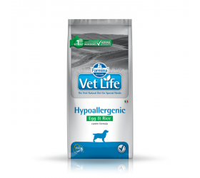 Vet Life HYPOALLERGENIC DOG EGG & RICE