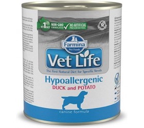 Vet Life HYPOALLERGENIC DUCK & POTATO DOG CAN