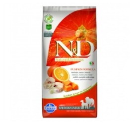 N & D PUMPKIN ADULT MEDIUM & MAXI COD FISH & ORANGE